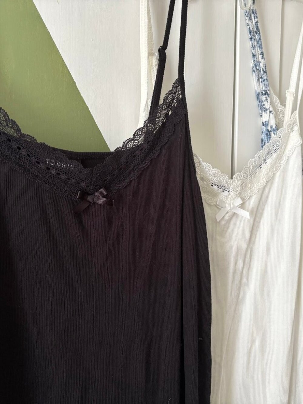 LIKE NEW! torrid Black/White/Blue Camisoles (SET OF 3!) - Picture 2 of 8